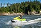 Man enjoying a thrilling jet ski ride on the water with Vancouver Seadoo Rentals